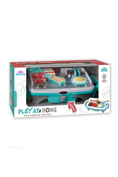 Vardem QF2908G-1 Mavi Işıklı Aksesuarlı Teppenyaki Izgara