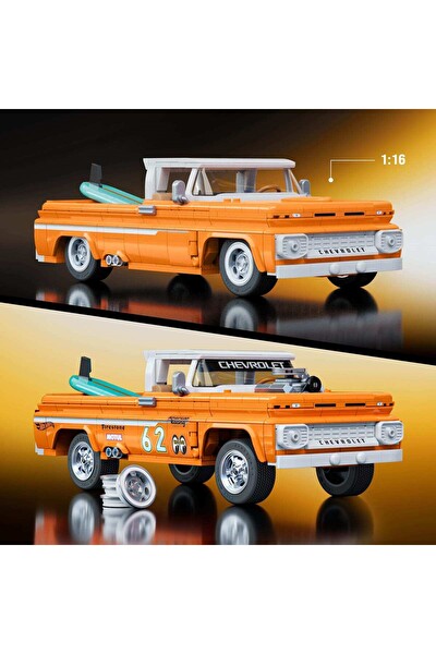 Hot Wheels Elite Serisi Custom '62 Chevy Pickup 858 Parça Lego JFT20