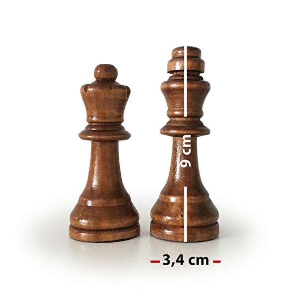 Star Oyun Ahşap Satranç Taşı Takımı No: 5 - 1050286
