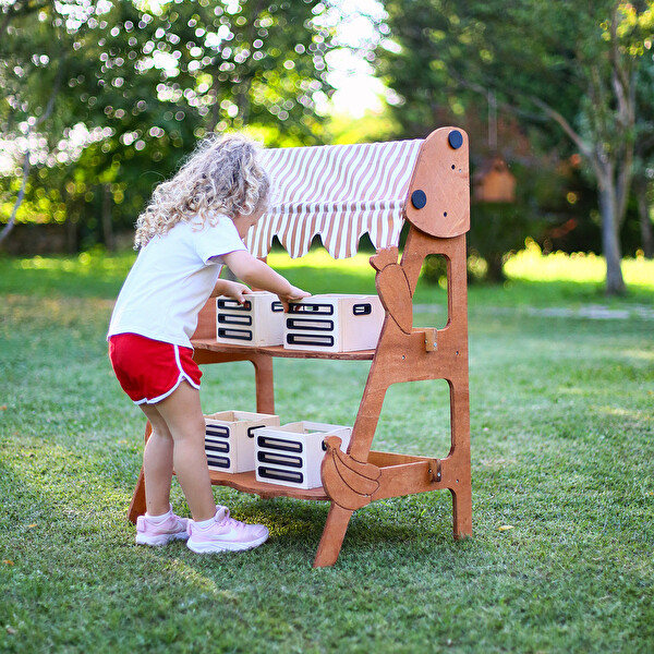 Mandu Ahşap Çocuk Manav Tezgâhı Bahçe Oyuncağı
