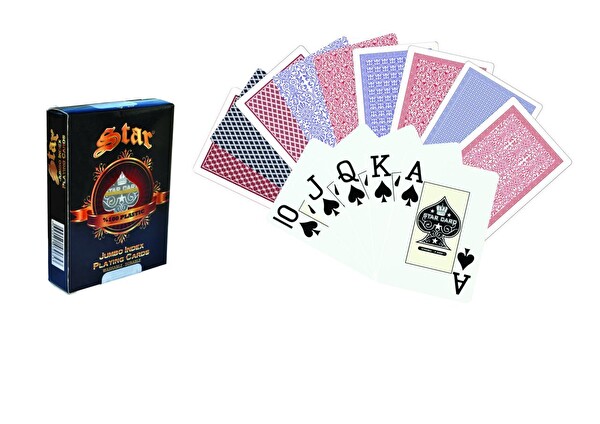 Star Oyun %100 Plastik Pro Poker Oyun Kağıdı
