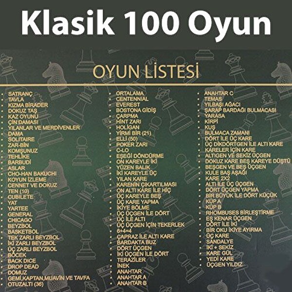 Star Oyun 100 Klasik Oyun Seti