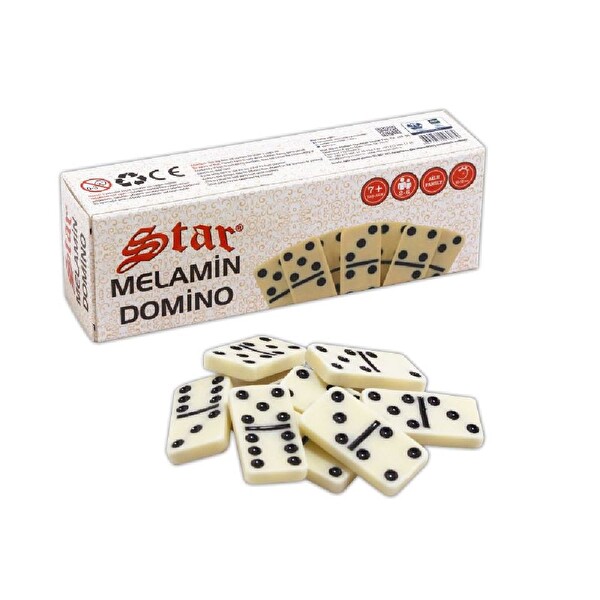 Star Oyun Melamin Plastik Kutulu Domino Seti - 1096079