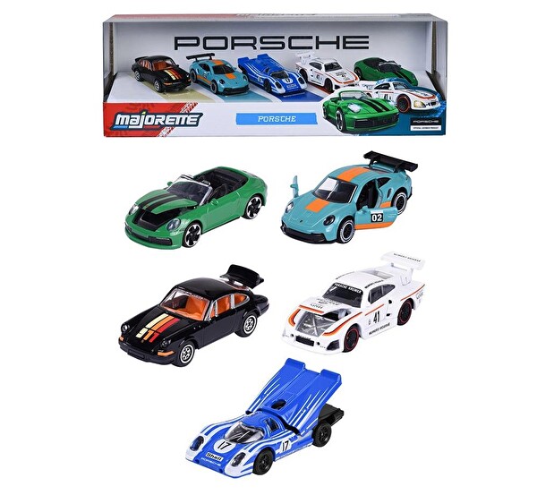 Majorette Porsche 5‘li Araba Seti - 8502105002