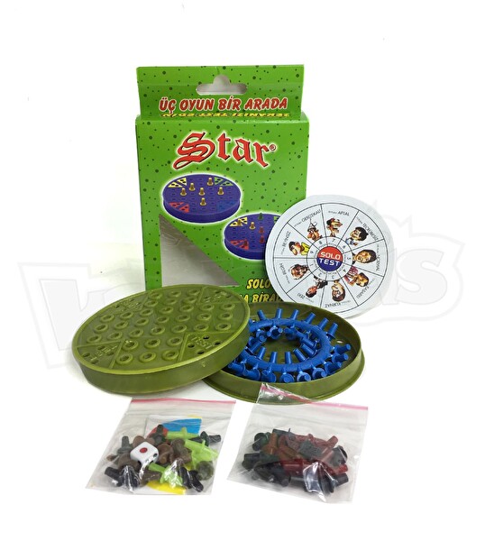 Star Oyun Solo Test - 9 Taş - Kızma Birader 3'ü Bir Arada - 1066232