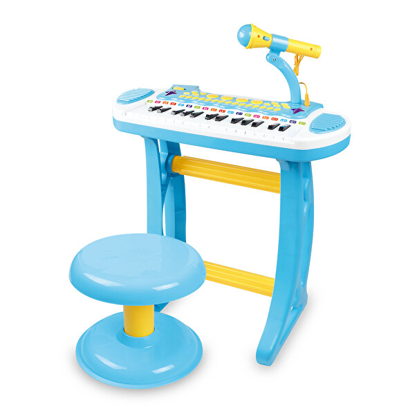 Vardem BAO-3132C 24 Tuşlu Mini Piyano MP3 Ve Mikrofonlu Mavi