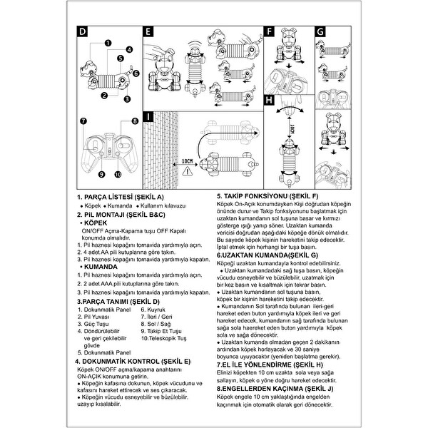 Vardem Işıklı Ve Sesli Sevimli Akıllı Köpek GL-777-603