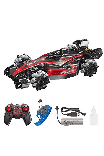 Vardem Bilekten Kontrol Buharlı 2.4G Şarjlı Yarış Arabası Kırmızı JIN-2390-1