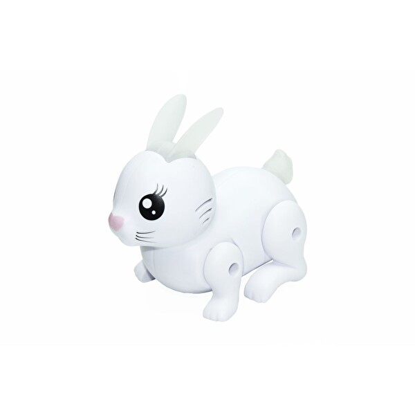 Vardem Müzikli Ve Işıklı Hareketli Zıp Zıp Tavşan Beyaz LZH-99777-1