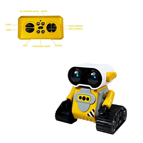 Vardem Şarjlı 2.4G Robot Araba Sarı S-023