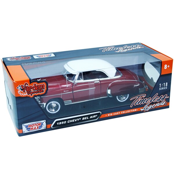 Vardem 1:18 1950 Chevy Bel Air Araba Kırmızı MM-73111