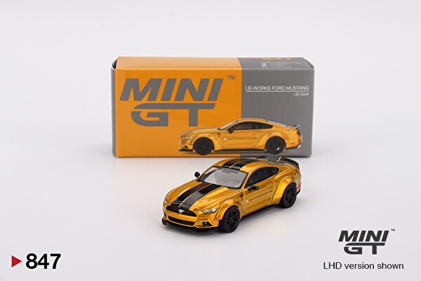 Mini GT LB-Works Ford Mustang LB Gold Oyuncak Araba 847