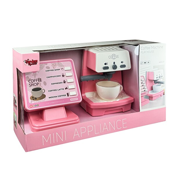 Vardem LS820C39-1 Kutulu Işıklı Ve Sesli Kahve Makinesi Pembe