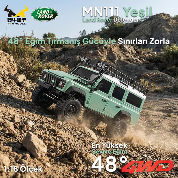 MN Model MN111 1/18 Land Rover Defender 110 4WD RC Model Rock Crawler ...