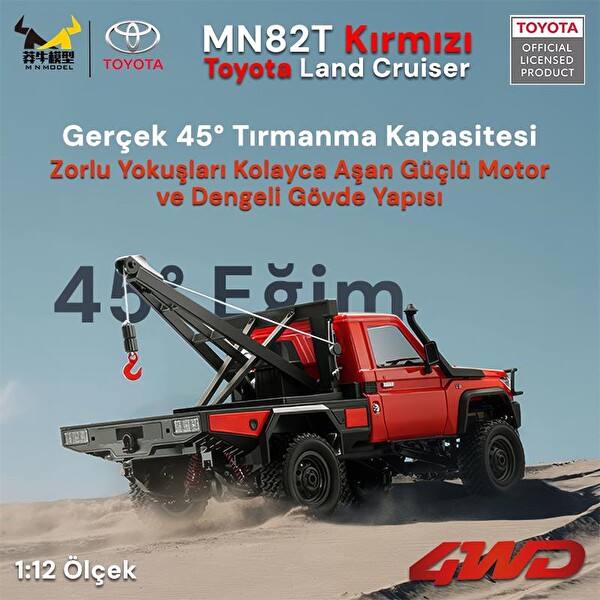 MN Model MN82T 1/12 Toyota Land Cruiser LC79 4WD RC Model Crawler Offroad Uzaktan Kumandalı Araba
