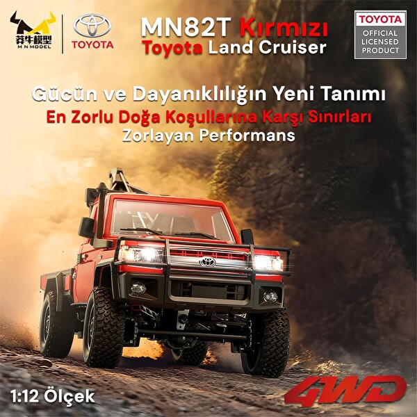 MN Model MN82T 1/12 Toyota Land Cruiser LC79 4WD RC Model Crawler Offroad Uzaktan Kumandalı Araba