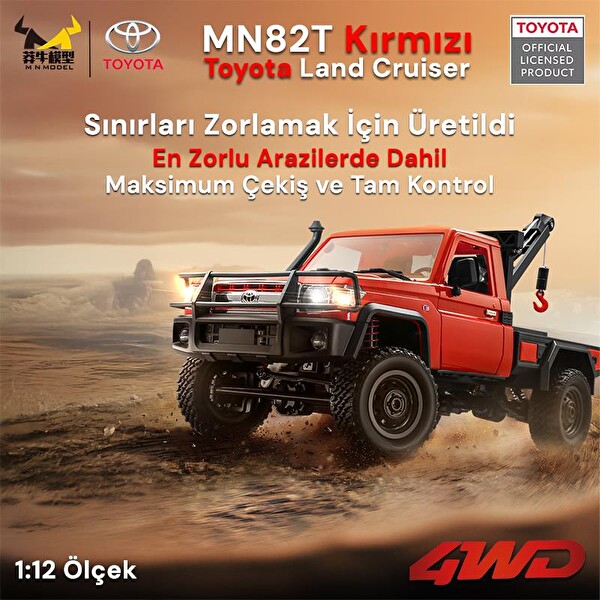 MN Model MN82T 1/12 Toyota Land Cruiser LC79 4WD RC Model Crawler Offroad Uzaktan Kumandalı Araba