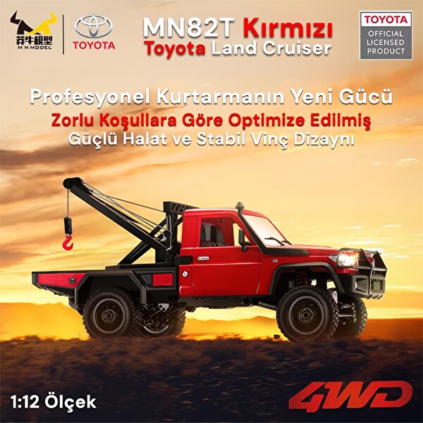 MN Model MN82T 1/12 Toyota Land Cruiser LC79 4WD RC Model Crawler Offroad Uzaktan Kumandalı Araba
