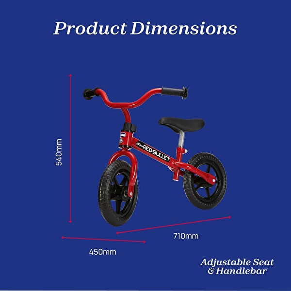 Chicco Red Bullet 2-5 Yaş Kırmızı Denge Bisikleti