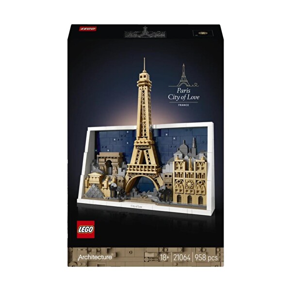 LEGO Architecture Paris Aşıklar Şehri Blok Oyuncak 21064