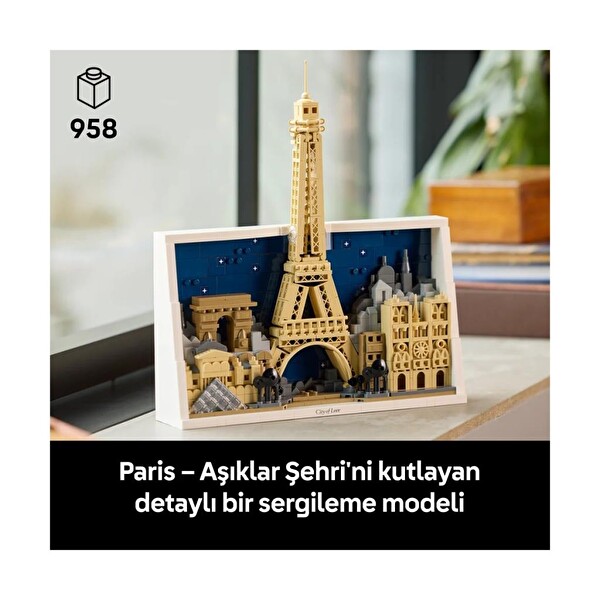 LEGO Architecture Paris Aşıklar Şehri Blok Oyuncak 21064