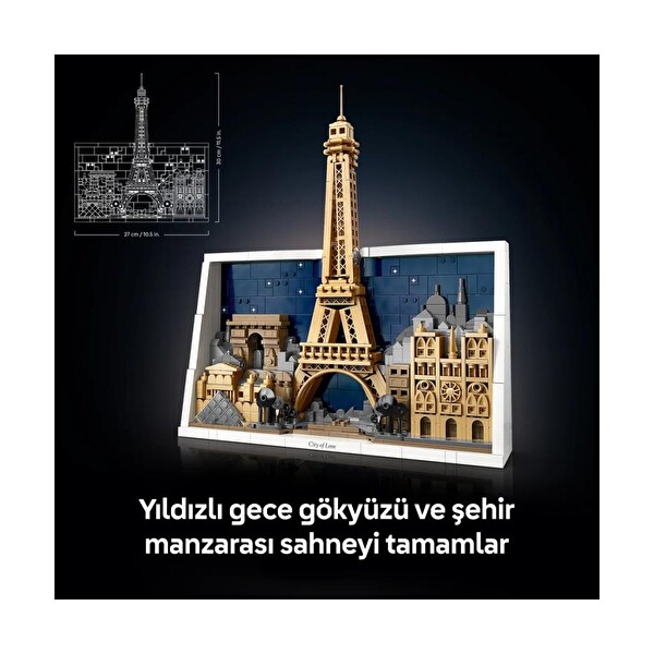 LEGO Architecture Paris Aşıklar Şehri Blok Oyuncak 21064