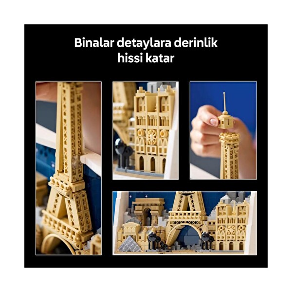 LEGO Architecture Paris Aşıklar Şehri Blok Oyuncak 21064