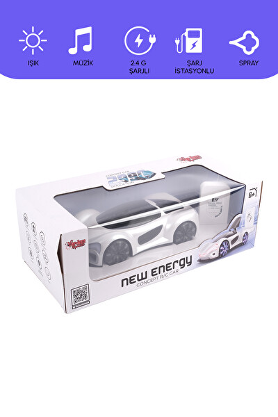 Vardem Şarjlı 2.4G Elektrikli Spor Uzaktan Kumandalı Araba Beyaz JIN-2990