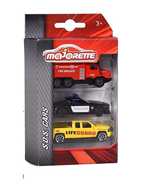 Majorette S.O.S Acil Müdahale Araçları Metal Diecast 3'lü Paket 212057261