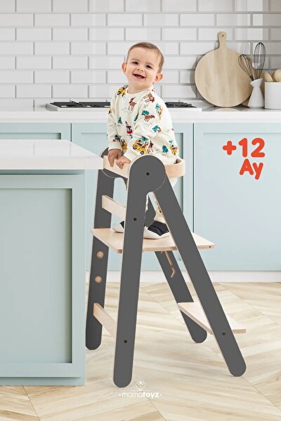 Mamatoyz Fold Öğrenme Kulesi - Gri