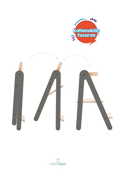Mamatoyz Fold Öğrenme Kulesi - Gri