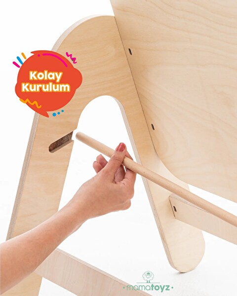 Mamatoyz Ayı Figürlü Ahşap Aktivite Masası