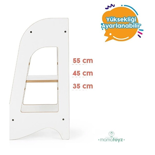 Mamatoyz Öğrenme Kulesi Beyaz - MDF 07KM