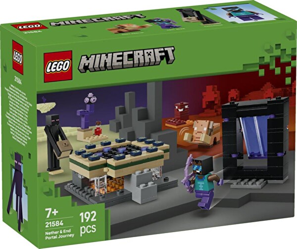LEGO Minecraft Nether Ve End Geçidi Yolculuğu 21584