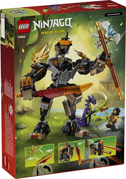 LEGO Ninjago Cole'un Görev Robotu Ve Ejderha Zane 71854