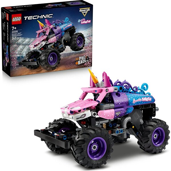 LEGO Technic Monster Jam Sparkle Smash Çek-Bırak Blok Oyuncak 42220
