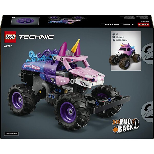 LEGO Technic Monster Jam Sparkle Smash Çek-Bırak Blok Oyuncak 42220