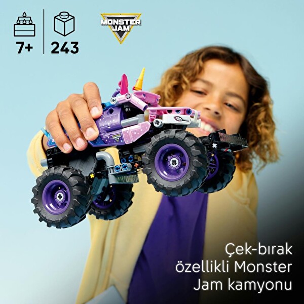 LEGO Technic Monster Jam Sparkle Smash Çek-Bırak Blok Oyuncak 42220