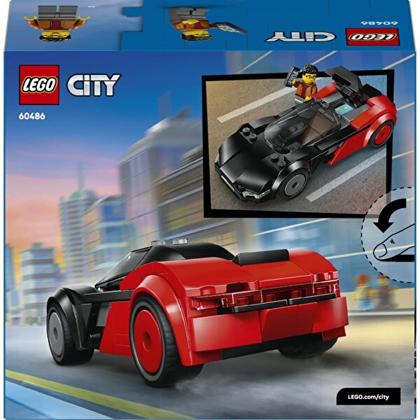 LEGO City Elektrikli Süper Araba Yapım Seti 60486
