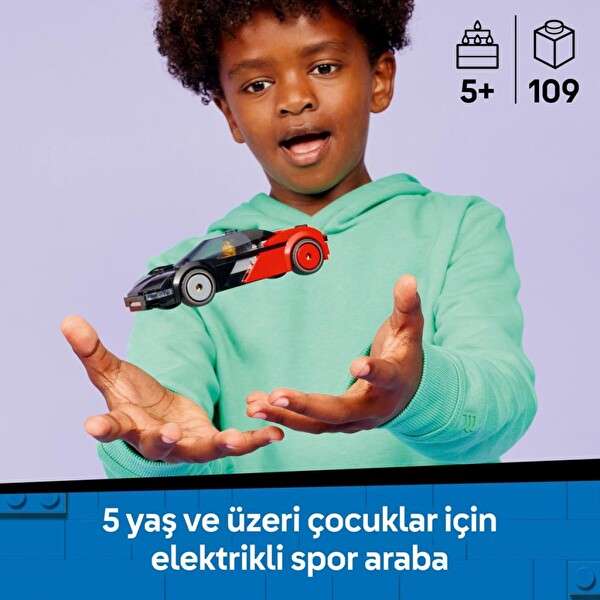 LEGO City Elektrikli Süper Araba Yapım Seti 60486