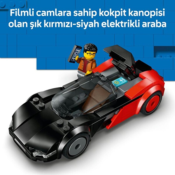 LEGO City Elektrikli Süper Araba Yapım Seti 60486