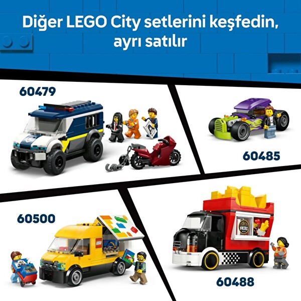 LEGO City Elektrikli Süper Araba Yapım Seti 60486