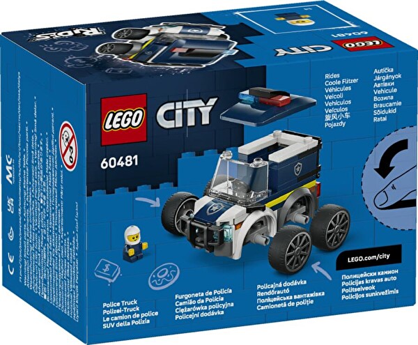 LEGO City Araçlar Polis Kamyonu Blok Oyuncak 60481
