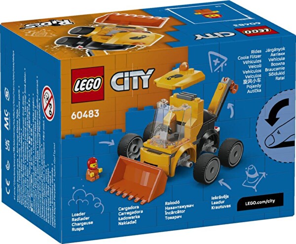 LEGO City Araçlar İnşaat Yükleyicisi Blok Oyuncak 60483