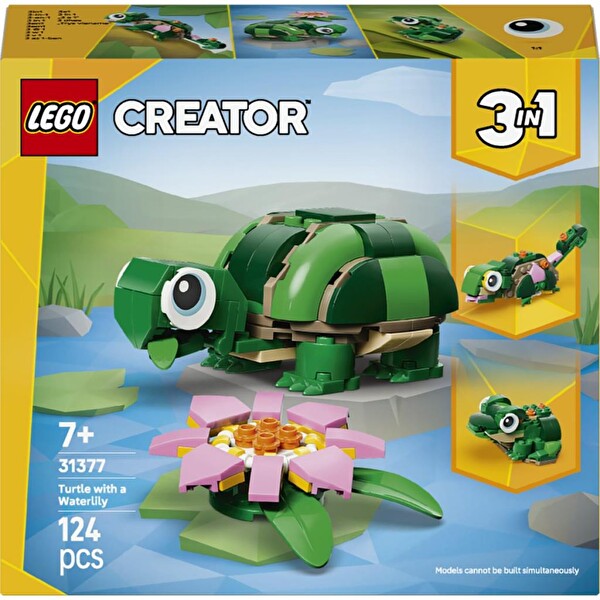 LEGO Creator 3'ü 1 Arada Kaplumbağa İle Nilüfer Çiçeği 31377