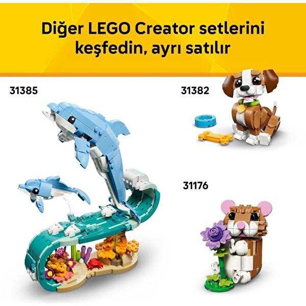 LEGO Creator 3'ü 1 Arada Kaplumbağa İle Nilüfer Çiçeği 31377