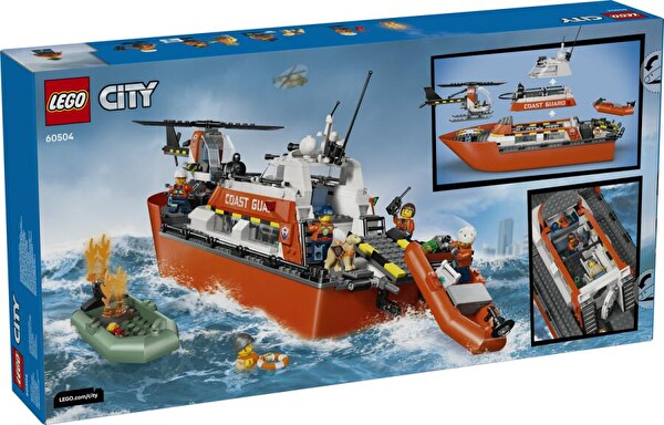 LEGO City Sahil Güvenlik Kurtarma Botu Ve Helikopteri 60504