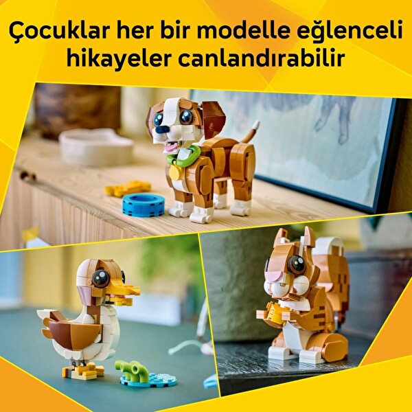 LEGO Creator 3'ü 1 Arada Sevimli Hayvanlar Oyunbaz Yavru Köpek 31382