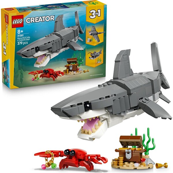 LEGO Creator Acımasız Köpek Balığı İle Hazine Sandığı 31381