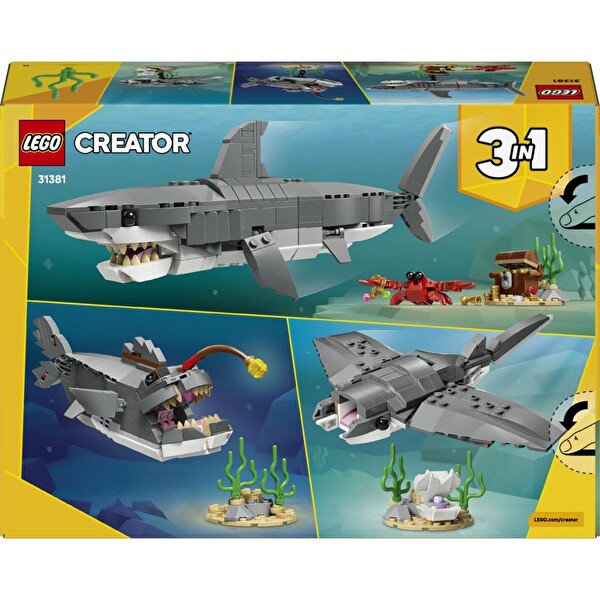 LEGO Creator Acımasız Köpek Balığı İle Hazine Sandığı 31381